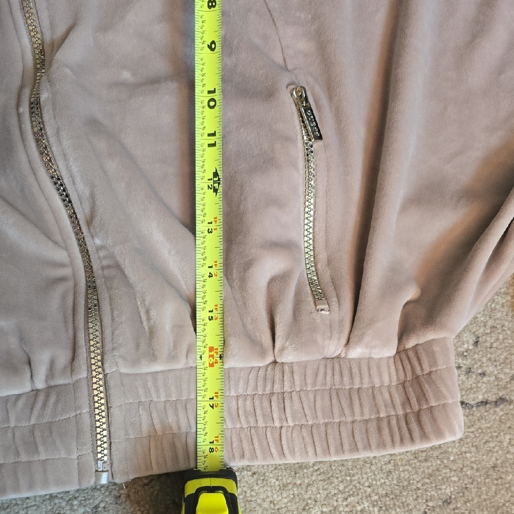 Guess Factory Eco Uma Velour Zip-up Jacket - Picture 9 of 11